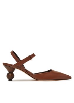 Czółenka Weekend Max Mara 2515521035600 Brązowy ze sklepu eobuwie.pl w kategorii Czółenka - zdjęcie 186652774