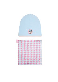 Mickey&Friends Komplet czapka i komin CEO-ACCCS-AW25-220DSTC Niebieski ze sklepu MODIVO w kategorii Czapki dziecięce - zdjęcie 186655221