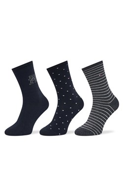Tommy Hilfiger Skarpety długie 701236464 Granatowy ze sklepu MODIVO w kategorii Skarpetki damskie - zdjęcie 186655441