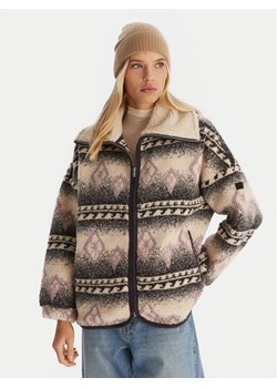 Roxy Polar Feels Like Winter ERJJK03676 Beżowy Regular Fit ze sklepu MODIVO w kategorii Bluzy damskie - zdjęcie 186655580