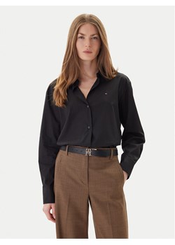 Tommy Hilfiger Koszula WW0WW45612 Czarny Relaxed Fit - id: 0000305375605 - marki Tommy Hilfiger - 186655640 Tommy Hilfiger Koszula WW0WW45612 Czarny Relaxed Fit ze sklepu MODIVO w kategorii Koszule damskie - zdjęcie 186655640