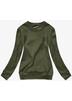 Bluza dresowa damska ze ściągaczami oliwkowa (W01-29) ze sklepu goodlookin.pl w kategorii Bluzy damskie - zdjęcie 186658732