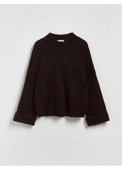 Reserved - Sweter z dodatkiem wełny - ciemnobrązowy ze sklepu Reserved w kategorii Swetry damskie - zdjęcie 186660413