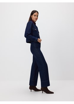 Reserved - Jeansy wide leg z wysokim stanem - granatowy - id: 570GE-59J - marki Reserved - 186660771 Reserved - Jeansy wide leg z wysokim stanem - granatowy ze sklepu Reserved w kategorii Jeansy damskie - zdjęcie 186660771