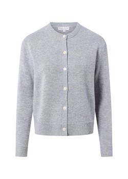 Marie Lund Damski kardigan z wełny merynosów Kobiety drobna dzianina szary marmurkowy ze sklepu vangraaf w kategorii Swetry damskie - zdjęcie 186661280