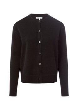 Marie Lund Damski kardigan z wełny merynosów Kobiety drobna dzianina czarny jednolity ze sklepu vangraaf w kategorii Swetry damskie - zdjęcie 186661283