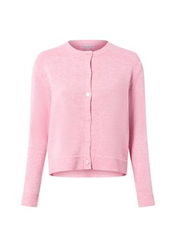 Marie Lund Damski kardigan z wełny merynosów Kobiety drobna dzianina różowy marmurkowy ze sklepu vangraaf w kategorii Swetry damskie - zdjęcie 186661284