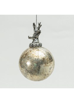 Bombka szklana Royal Deer 10x10x16 cm ze sklepu dekoria.pl w kategorii Dekoracje bożonarodzeniowe - zdjęcie 186661792