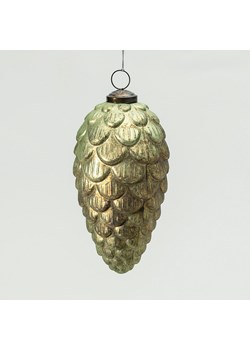 Bombka szklana Pine Green 8x8x15 cm ze sklepu dekoria.pl w kategorii Dekoracje bożonarodzeniowe - zdjęcie 186661801