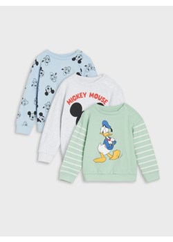 Sinsay - Bluzy 3 pack Mickey Mouse - niebieski ze sklepu Sinsay w kategorii Bluzy i swetry - zdjęcie 186665361