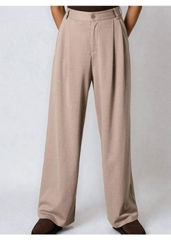 Sinsay - Spodnie wide leg - kremowy - id: 502FJ-12X - marki Sinsay - 186665650 Sinsay - Spodnie wide leg - kremowy ze sklepu Sinsay w kategorii Spodnie damskie - zdjęcie 186665650