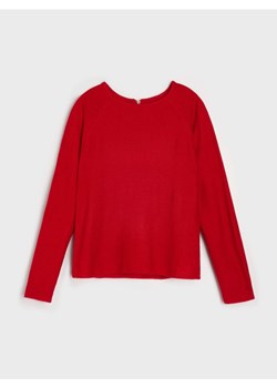 Sinsay - Sweter z zamkiem z tyłu - czerwony ze sklepu Sinsay w kategorii Swetry damskie - zdjęcie 186667700