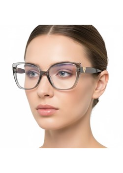 Damskie okulary zerówki z filtrem Blue Light POL-BLF-985KA szare ze sklepu Stylion w kategorii Okulary zerówki damskie - zdjęcie 186669520