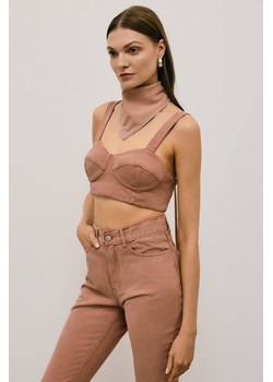 TOP AMOUR POWDER PINK DENIM ze sklepu Jemiol w kategorii Bluzki damskie - zdjęcie 186670011
