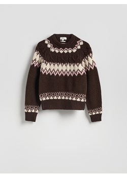 Reserved - Wzorzysty sweter - wielobarwny - id: 183HW-MLC - marki Reserved - 186672762 Reserved - Wzorzysty sweter - wielobarwny ze sklepu Reserved w kategorii Swetry damskie - zdjęcie 186672762