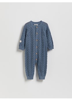 Reserved - Dzianinowy kombinezon - granatowy ze sklepu Reserved w kategorii Kombinezony i kurtki - zdjęcie 186672943