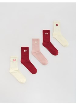 Reserved - Skarpetki z haftem 5-pak - wielobarwny ze sklepu Reserved w kategorii Skarpetki dziecięce - zdjęcie 186673340