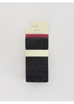 Reserved - Błyszczące rajstopy z bawełną 2 pack - czarny ze sklepu Reserved w kategorii Rajstopy dziecięce - zdjęcie 186673344