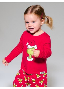 Sinsay - Bawełniana piżama dwuczęściowa z nadrukiem Grinch - czerwony ze sklepu Sinsay w kategorii Piżamy dziecięce - zdjęcie 186674161