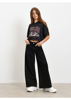Sinsay - Jeansy wide leg - czarny ze sklepu Sinsay w kategorii Spodnie dziewczęce - zdjęcie 186674200