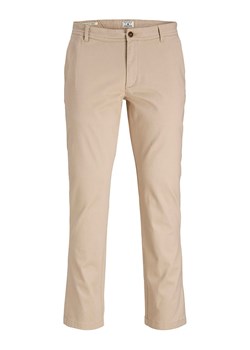 Jack &amp; Jones Spodnie chino w kolorze beżowym ze sklepu Limango Polska w kategorii Spodnie męskie - zdjęcie 186674801