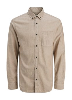 Jack &amp; Jones Koszula - Slim fit - w kolorze beżowym ze sklepu Limango Polska w kategorii Koszule męskie - zdjęcie 186675293