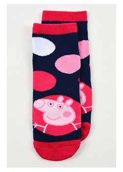 Peppa Pig Skarpety antypoślizgowe &quot;Świnka Peppa&quot; w kolorze granatowo-czerwonym ze sklepu Limango Polska w kategorii Skarpetki dziecięce - zdjęcie 186675950