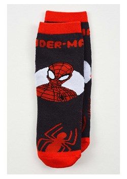 Spiderman Skarpety antypoślizgowe &quot;Spider-Man&quot; w kolorze czarno-czerwonym ze sklepu Limango Polska w kategorii Skarpetki dziecięce - zdjęcie 186675960