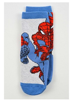 Spiderman Skarpety antypoślizgowe &quot;Spider-Man&quot; w kolorze niebiesko-szarym ze sklepu Limango Polska w kategorii Skarpetki dziecięce - zdjęcie 186675962