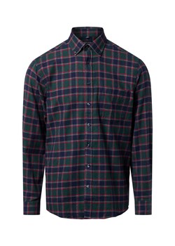 Andrew James Męska koszula flanelowa Mężczyźni Regular Fit Bawełna zielony w kratkę ze sklepu vangraaf w kategorii Koszule męskie - zdjęcie 186677280