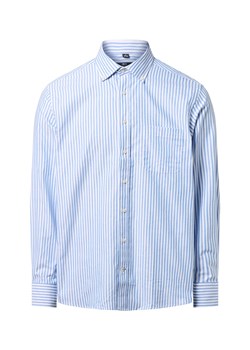 Nils Sundström Męska koszula casual Mężczyźni Regular Fit Bawełna jasnoniebieski w kratkę ze sklepu vangraaf w kategorii Koszule męskie - zdjęcie 186677281