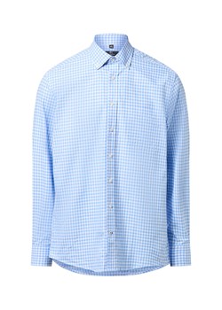 Nils Sundström Męska koszula casual Mężczyźni Regular Fit Bawełna jasnoniebieski w kratkę ze sklepu vangraaf w kategorii Koszule męskie - zdjęcie 186677282