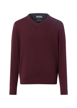 Finshley & Harding Sweter z zawartością kaszmiru Mężczyźni Bawełna bordowy marmurkowy ze sklepu vangraaf w kategorii Swetry męskie - zdjęcie 186677302