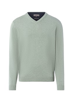 Finshley & Harding Sweter z zawartością kaszmiru Mężczyźni Bawełna seledynowy marmurkowy ze sklepu vangraaf w kategorii Swetry męskie - zdjęcie 186677303