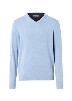 Finshley & Harding Sweter z zawartością kaszmiru Mężczyźni Bawełna jasnoniebieski marmurkowy ze sklepu vangraaf w kategorii Swetry męskie - zdjęcie 186677304