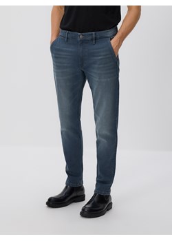 Reserved - Jeansy slim fit z efektem sprania - granatowy ze sklepu Reserved w kategorii Jeansy męskie - zdjęcie 186677754