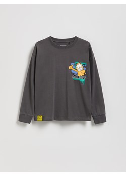 Reserved - Longsleeve GARFIELD - ciemnoszary ze sklepu Reserved w kategorii T-shirty chłopięce - zdjęcie 186678371