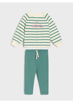 Sinsay - Komplet: bluza i legginsy - kremowy - id: 072FT-01X - marki Sinsay - 186679474 Sinsay - Komplet: bluza i legginsy - kremowy ze sklepu Sinsay w kategorii Komplety niemowlęce - zdjęcie 186679474