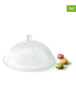 Trendy Kitchen by EXCÉLSA 2-częściowy zestaw &quot;Daisy&quot; do serwowania - Ø 30,5 cm ze sklepu Limango Polska w kategorii Misy i tace dekoracyjne - zdjęcie 186679873