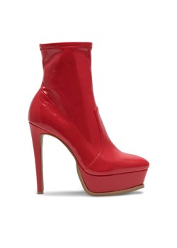 Nine West Botki SIDRA SJ1450-1 Czerwony ze sklepu MODIVO w kategorii Botki - zdjęcie 186680073