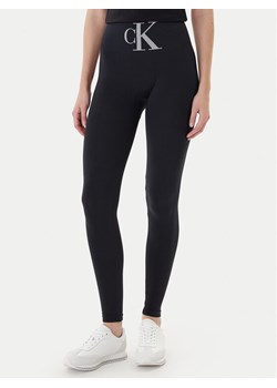 Calvin Klein Legginsy 701233380 Czarny Slim Fit ze sklepu MODIVO w kategorii Spodnie damskie - zdjęcie 186680113