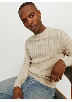 Jack &amp; Jones Sweter w kolorze beżowym ze sklepu Limango Polska w kategorii Swetry męskie - zdjęcie 186682730