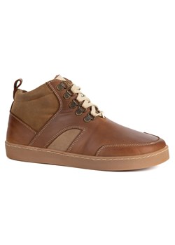 Barefoot zimowe buty skórzane unisex Explorer brązowe ze sklepu butyolivier w kategorii Botki - zdjęcie 186684340