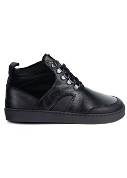 Barefoot zimowe buty skórzane unisex Explorer czarne ze sklepu butyolivier w kategorii Botki - zdjęcie 186684362
