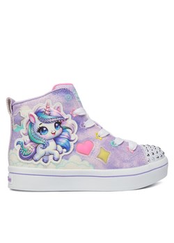 Sneakersy Skechers Twi-Lites 2.0 314378L LVMT Fioletowy ze sklepu eobuwie.pl w kategorii Buty sportowe dziecięce - zdjęcie 186684983