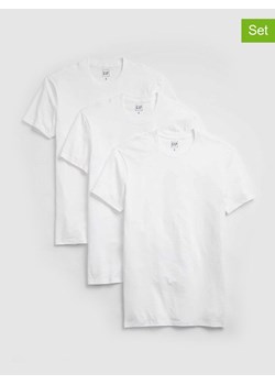 GAP Koszulki (3 szt.) w kolorze białym ze sklepu Limango Polska w kategorii T-shirty męskie - zdjęcie 186688282