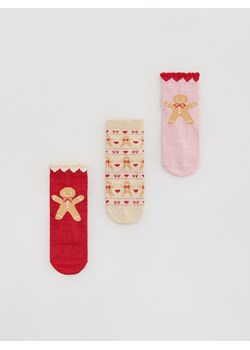 Reserved - Skarpetki antypoślizgowe 3 pack - wielobarwny ze sklepu Reserved w kategorii Skarpetki dziecięce - zdjęcie 186695264