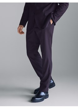 Reserved - Garniturowe spodnie slim fit - mahoniowy ze sklepu Reserved w kategorii Spodnie męskie - zdjęcie 186695273