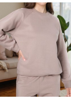 Sinsay - Bluza crewneck - beżowy ze sklepu Sinsay w kategorii Bluzy damskie - zdjęcie 186696203