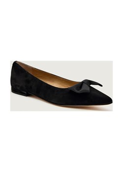 LAUREN RALPH LAUREN Baleriny LONDYN BOW | zamsz ze sklepu Gomez Fashion Store w kategorii Balerinki - zdjęcie 186697142